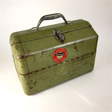 Vintage Metal Tackle Box 